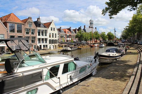 Grachtenblick, Dokkum, die Niederlande