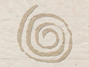 ZEN Art Illustration Malerei: In der Stille der Spirale