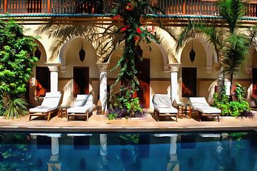 Spaces By The Pool Marrakesh sur Dorothy Berry-Lound