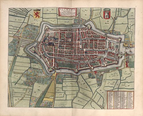 Alkmaar, Stadsplattegrond Joan Blaeu 1652