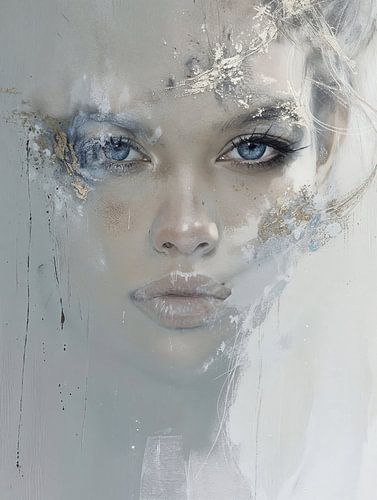 Modern en abstract portret