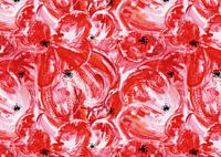 Abstract Red Poppies | Painting