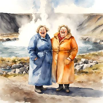 2 sociable ladies in Iceland by De gezellige Dames