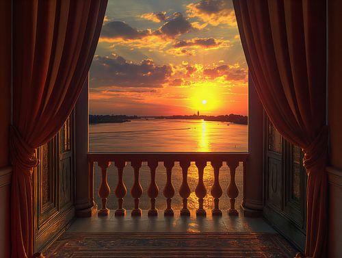 Blick vom Balkon