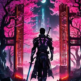 Cyberpunk Samurai Krijger van MIROKKU