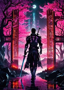 Cyberpunk Samurai Krijger van MIROKKU