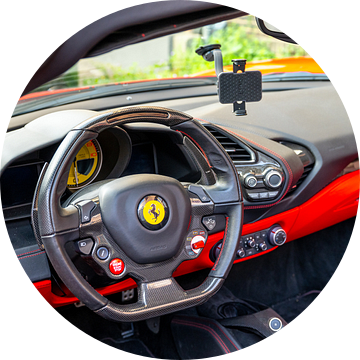Ferrari 488 Spider sportwagen dashboard van Sjoerd van der Wal Fotografie