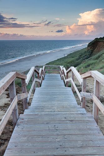 Beach of Kampen at sunset