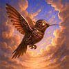 Steampunk Kolibri – Mechanische Eleganz im Himmel der Fantasie von Eric Nagel
