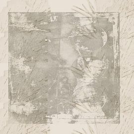 Abstract Wabi-Sabi Shapes in Neutral colours by Dina Dankers