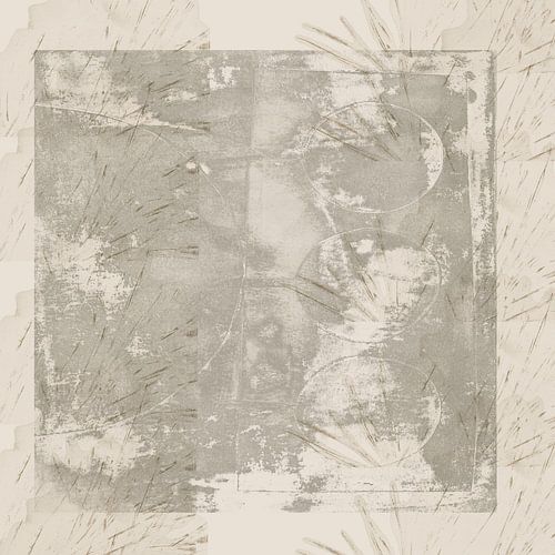 Abstracte Wabi-Sabi-vormen in neutrale kleuren