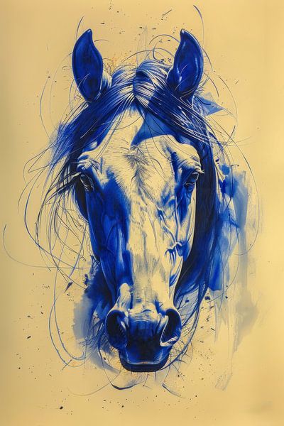 Zeichnung, Tusche, Aquarell, Pferd von Peter Pen Zeichnungen und Gemälde