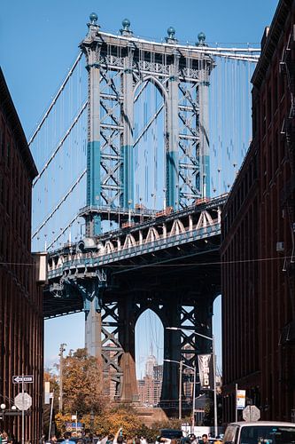 Manhattan Bridge uitzicht in Dumbo