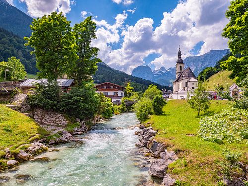 Skyline van Ramsau in Berchtesgaden