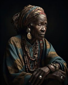 Porträt einer afrikanischen Frau