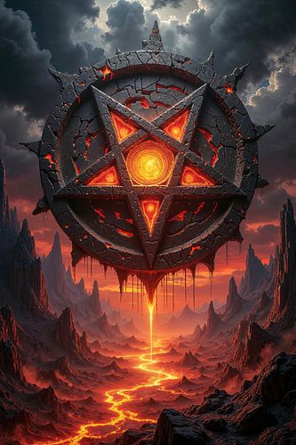 PYRAZETH – Un pentagramme au-dessus du paysage de l’enfer