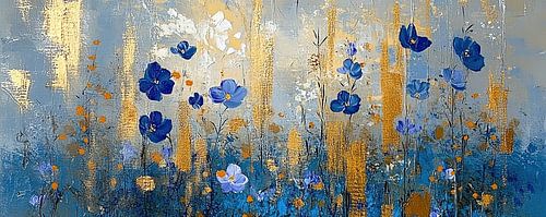 Bloemkunst | Blue Petals and Golden Light