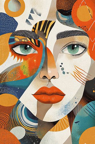 Visage de femme | Femme Abstrait