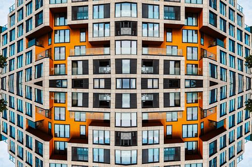 Yellow geometry – modern architecture in Hoofddorp
