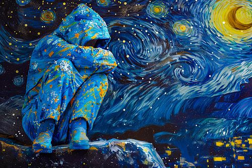 Portret starry night