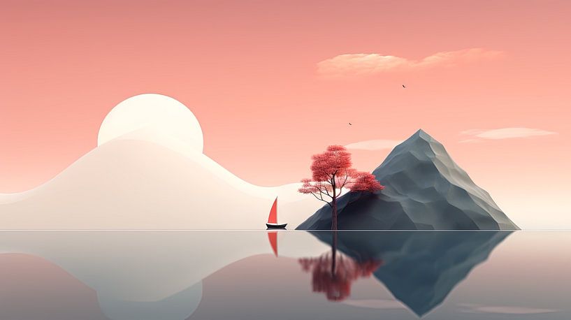 Timeless minimalism: Evening twilight by ByNoukk