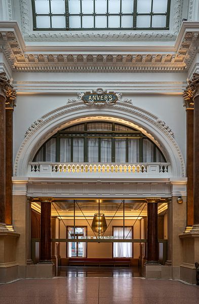 The old Brussels Stock Exchange by Werner Lerooy