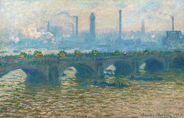 Claude Monet,Waterloo-Brücke, bewölkt