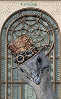 Autruche steampunk