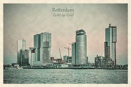 Vintage Ansichtskarte: Rotterdam Südufer von Frans Blok - Fotos, Kunst und weitere Wanddekoration