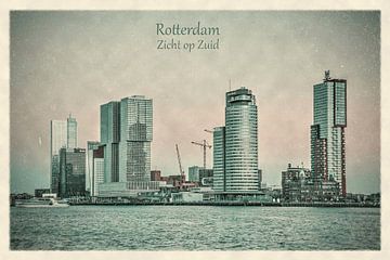 Vintage postcard: Rotterdam View of the South