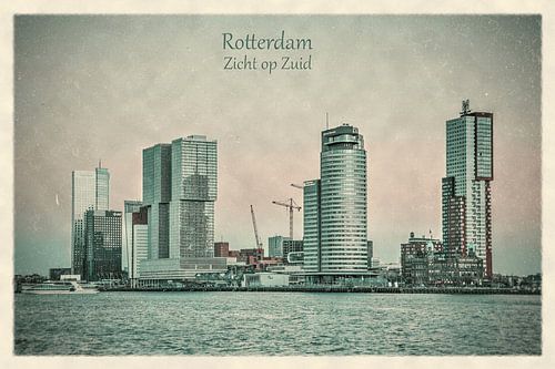 Oude ansichten: Rotterdam, zicht op Zuid