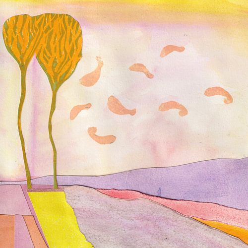 Murmures dans le ciel rose