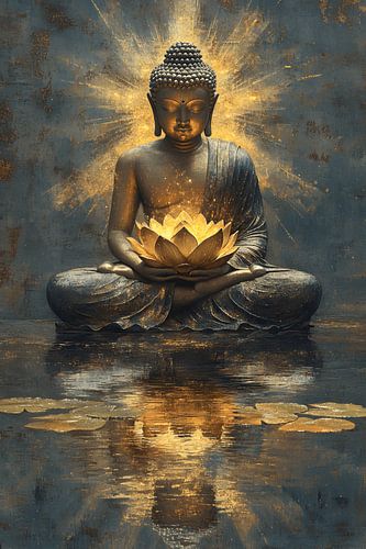 Buddha in lotuspositie