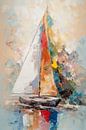 Abstract Serene Sailing Adventure (en anglais) par Maarten Knops Aperçu