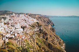 Vue de Santorin, Grèce sur Daphne Groeneveld
