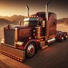 Camion Custom Kenworth 900I sur Tatjana Korneeva