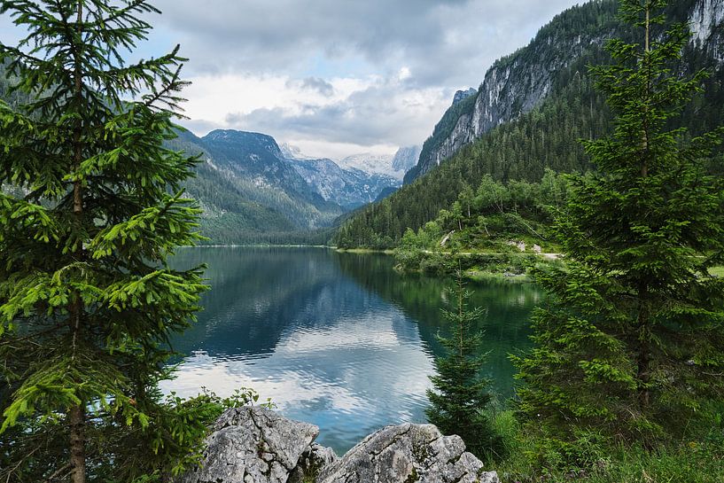 Gosausee in Oberösterreich, Oostenrijk van Melissa Peltenburg