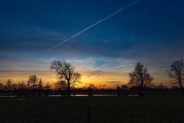 Zonsopkomst in Nederland van Gert Hilbink