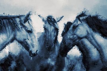 Horse Congress in blue by Whale & Sons