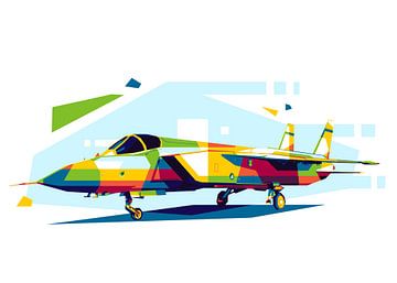 Yak-141 Freestyle in WPAP-stijl van Lintang Wicaksono