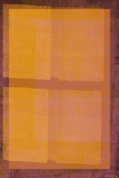 Modern abstract met warm gloeiend licht van Abstract Minimalist Art