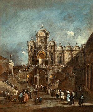 Tijdelijke Tribune in de Campo San Zanipolo, Francesco Guardi