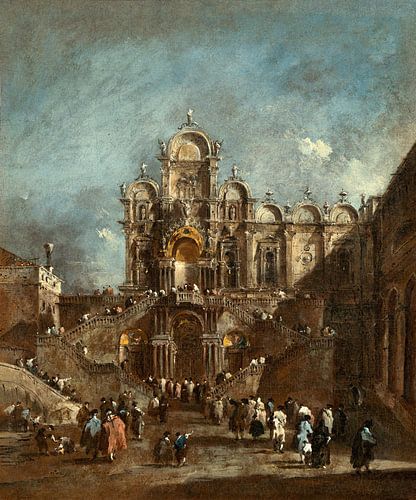 Vue du Campo San Zanipolo à Venise, Francesco Guardi