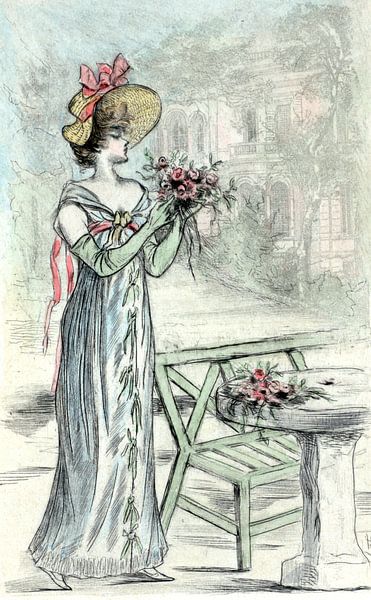 Mode in het negentiende-eeuwse Parijs, Henri Boutet, (1851 1919) van Liszt Collection
