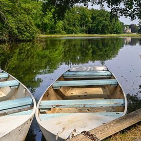 Vue de l'étang d'aviron dans la forêt de Peerdsbos sur Kristof Leffelaer