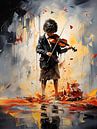 Banksy meets Pollock art van PixelPrestige thumbnail
