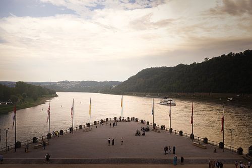 Deutsches Eck: waar de Rijn en de Moezel samenkomen | reisfotografie | fotobehang