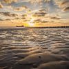 zonsondergang op het strand van Zoutelande (2 van 3) van Edwin Mooijaart
