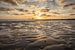 Sonnenuntergang am Strand von Zoutelande (2 von 3) von Edwin Mooijaart