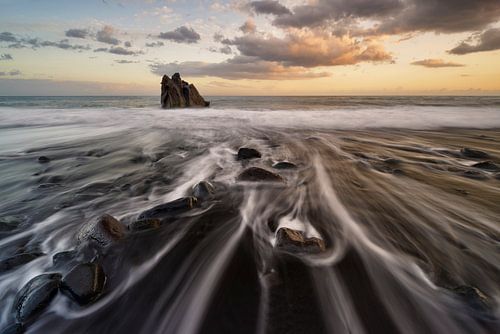 Op het zwarte strand